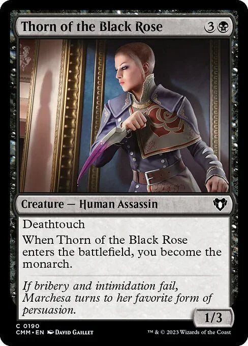 [Foil] CMM 190 Thorn of the Black Rose C