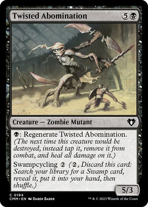 [Foil] CMM 194 Twisted Abomination C