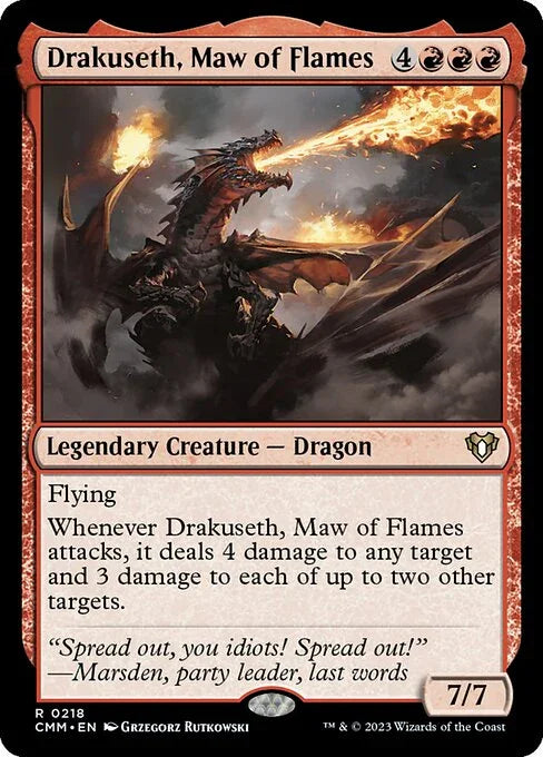 [Foil] CMM 218 Drakuseth, Maw of Flames R