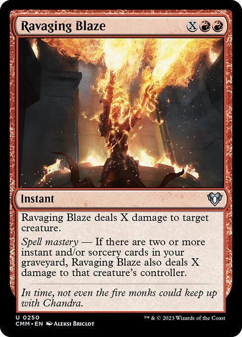 [Foil] CMM 250 Ravaging Blaze U