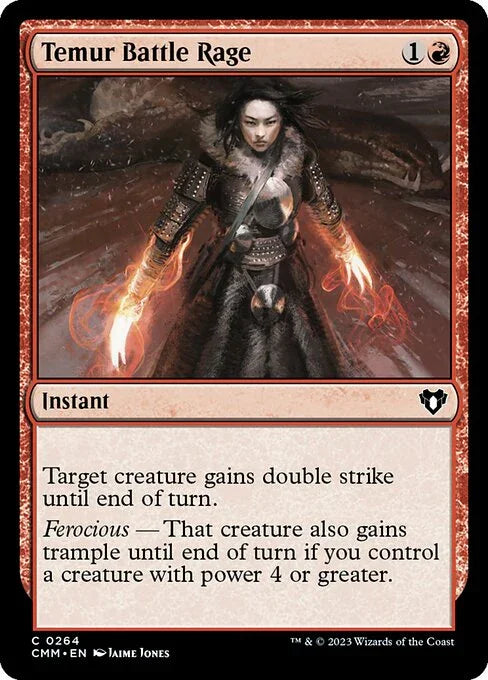 [Foil] CMM 264 Temur Battle Rage C