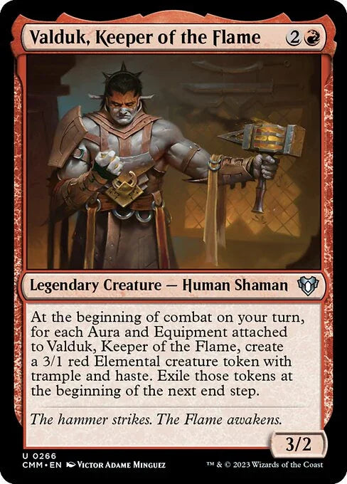 [Foil] CMM 266 Valduk, Keeper of the Flame U