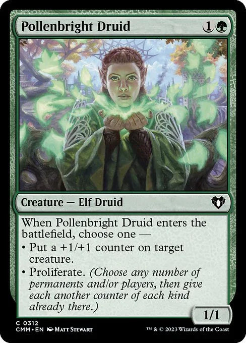 [Foil] CMM 312 Pollenbright Druid C