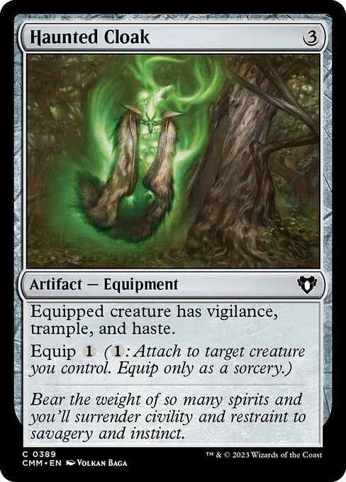 [Foil] CMM 389 Haunted Cloak C