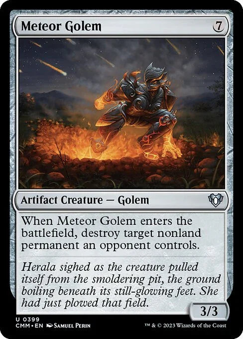[Foil] CMM 399 Meteor Golem U