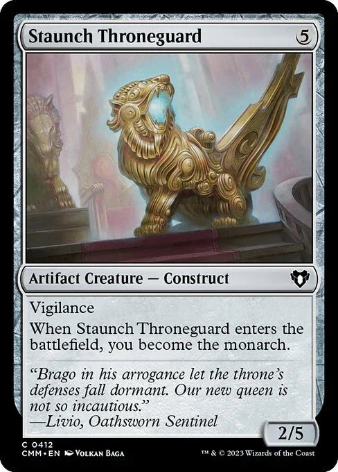 [Foil] CMM 412 Staunch Throneguard C