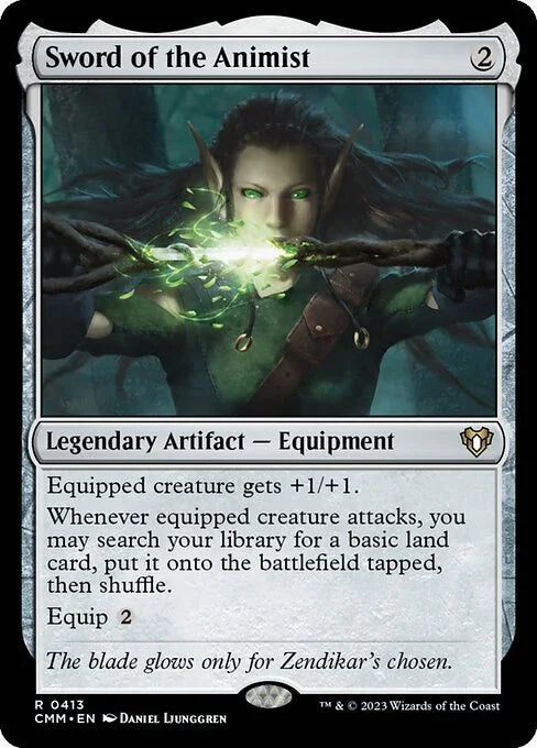 [Foil] CMM 413 Sword of the Animist R
