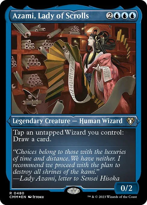 [Foil Etched] CMM 480 Azami, Lady of Scrolls (Foil Etched) R