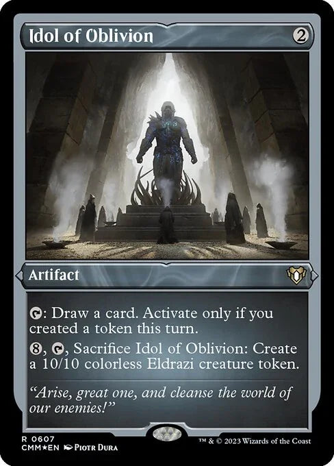 [Foil Etched] CMM 607 Idol of Oblivion (Foil Etched) R