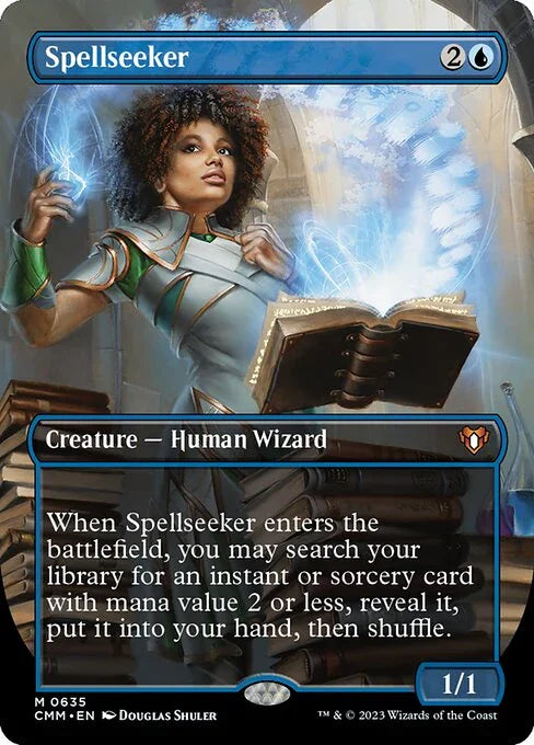 [Foil] CMM 635 Spellseeker (Borderless) M