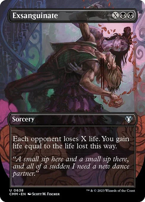 [Foil] CMM 638 Exsanguinate (Borderless) U