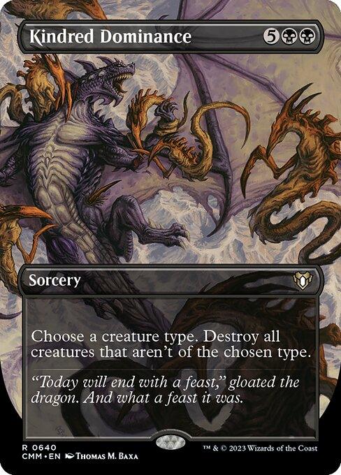 [Foil] CMM 640 Kindred Dominance (Borderless) R