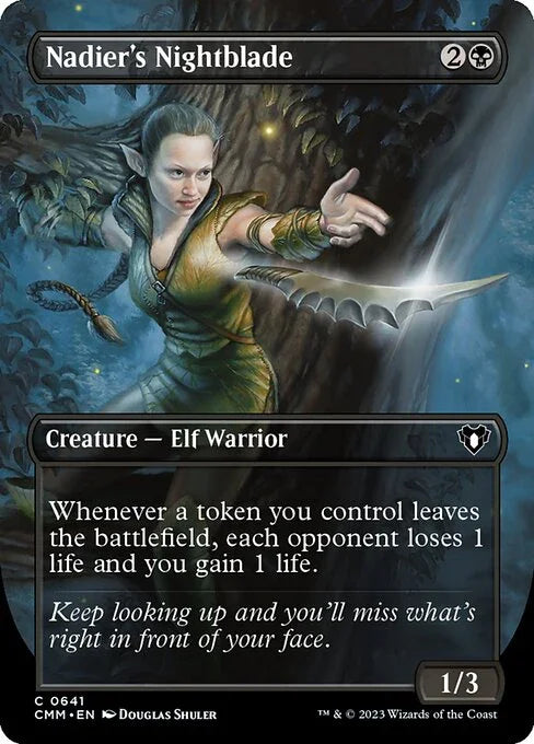 [Foil] CMM 641 Nadier's Nightblade (Borderless) C