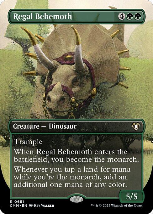[Foil] CMM 651 Regal Behemoth (Borderless) R
