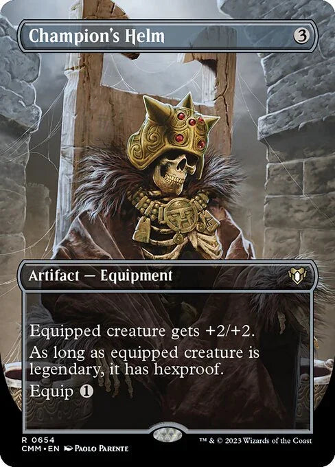 [Foil] CMM 654 Champion's Helm (Borderless) R