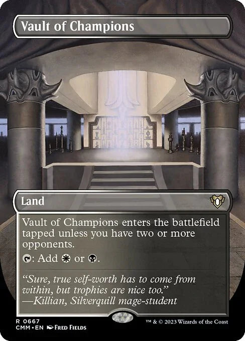 [Foil] CMM 667 Vault of Champions (Borderless) R