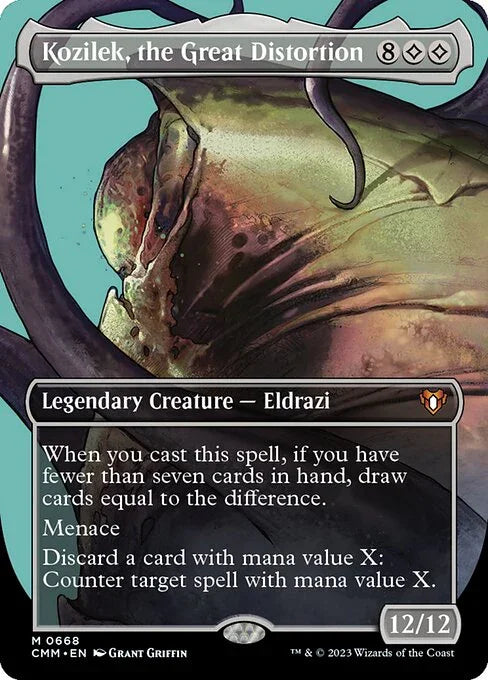 [Foil] CMM 668 Kozilek, the Great Distortion (Borderless) M