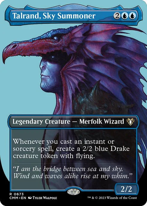 [Foil] CMM 673 Talrand, Sky Summoner (Borderless) R