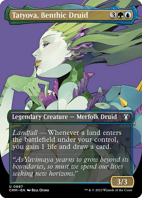 [Foil] CMM 687 Tatyova, Benthic Druid (Borderless) U