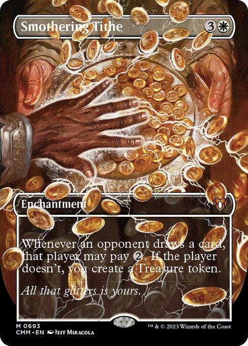 [Foil] CMM 693 Smothering Tithe (Borderless) M