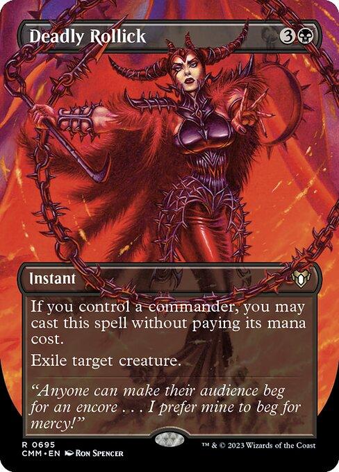 [Foil] CMM 695 Deadly Rollick (Borderless) R
