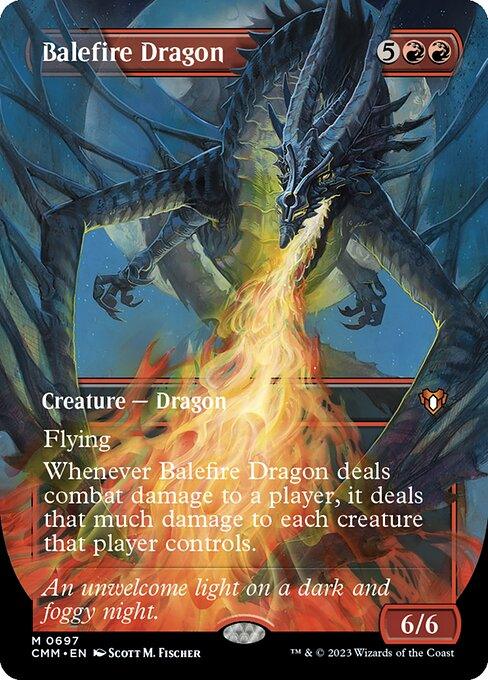 [Foil] CMM 697 Balefire Dragon (Borderless) M