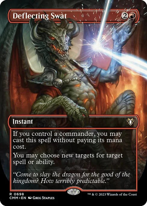 [Foil] CMM 698 Deflecting Swat (Borderless) R