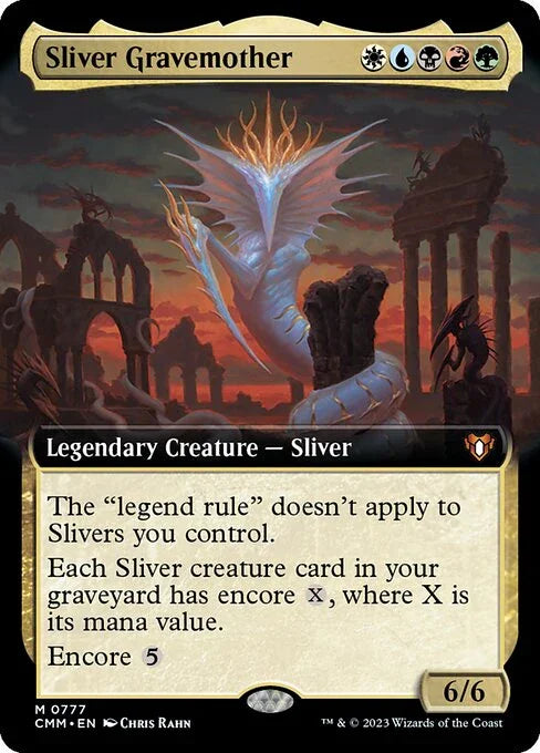 [Foil] CMM 777 Sliver Gravemother (Extended Art) M