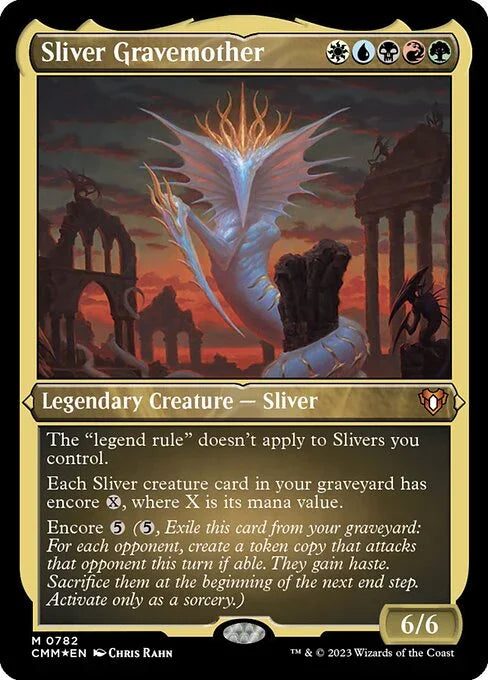 [Foil Etched] CMM 782 Sliver Gravemother (Foil Etched Display Commander - Not Tournament Legal) M