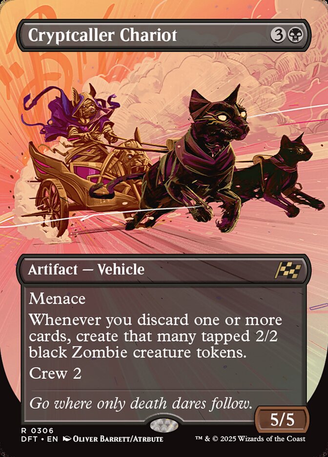 [Foil] DFT 306 Cryptcaller Chariot (0306 - Borderless) R