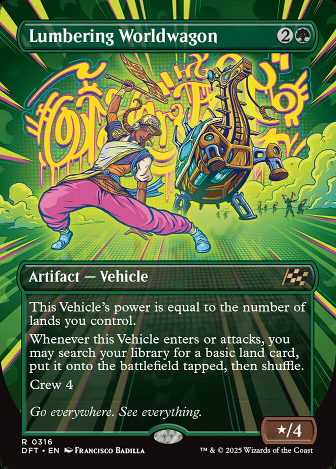 [Foil] DFT 316 Lumbering Worldwagon (0316 - Borderless) R