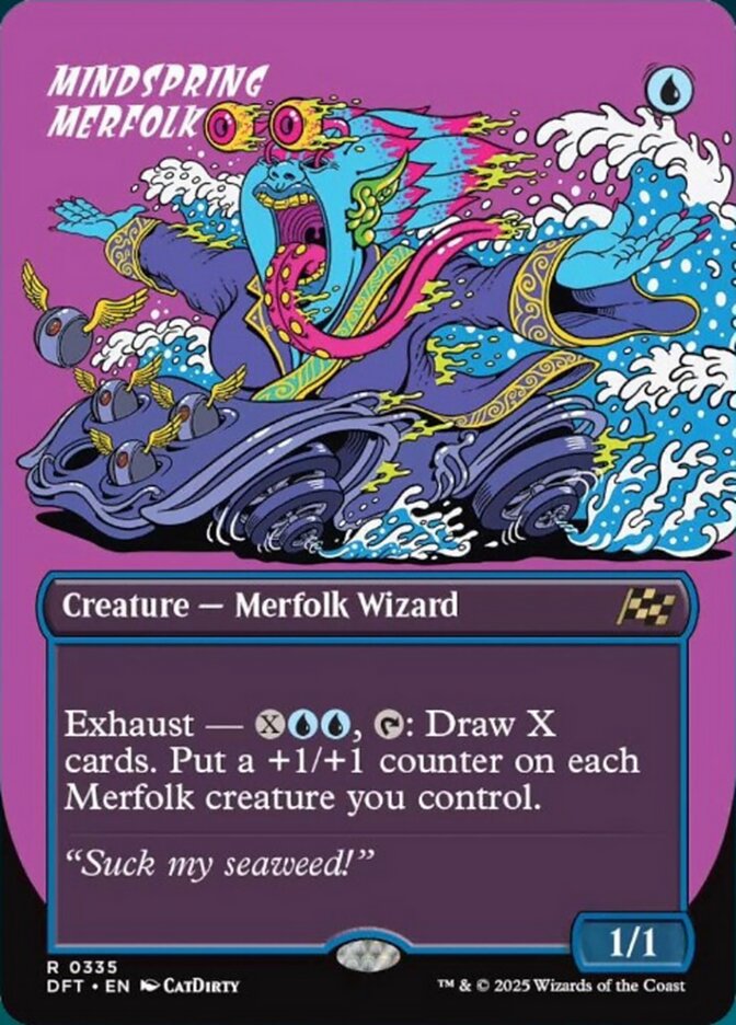 [Foil] DFT 335 Mindspring Merfolk (0335 - Borderless) R