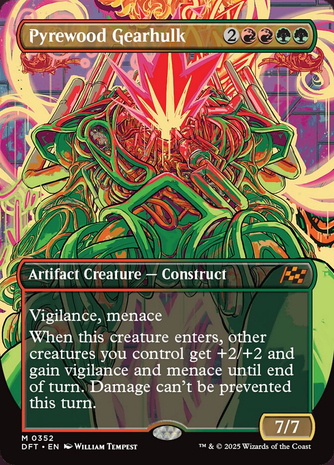 [Foil] DFT 352 Pyrewood Gearhulk (0352 - Borderless) M