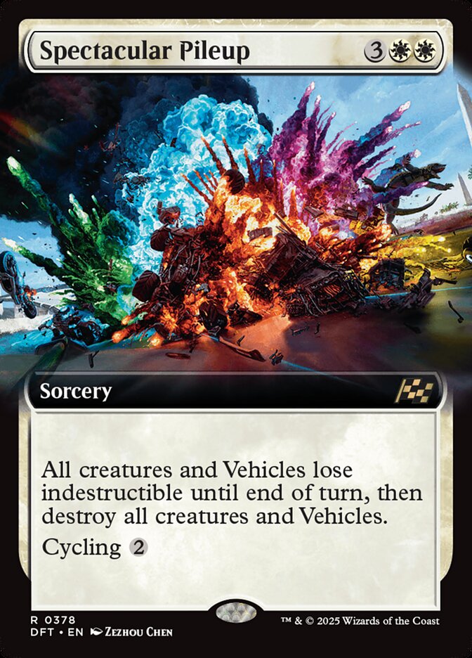 [Foil] DFT 378 Spectacular Pileup (0378 - Extended Art) R