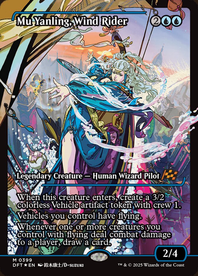 [Foil] DFT 399 Mu Yanling, Wind Rider (0399 - Japan Showcase) M