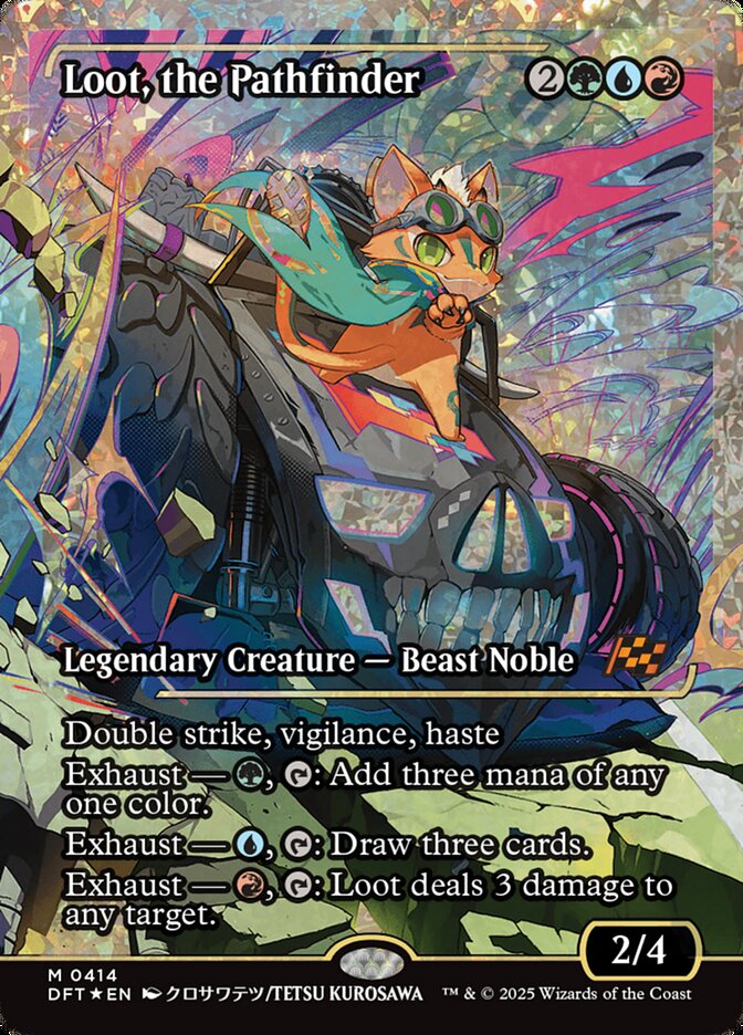 [Foil] DFT 414 Loot, the Pathfinder (0414 - Japan Showcase Fracture Foil) M