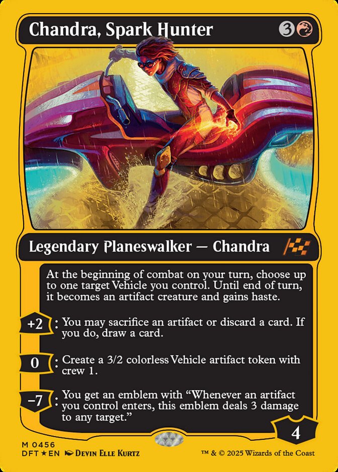 [Foil] DFT 456 Chandra, Spark Hunter (0456 - First-Place Foil) M