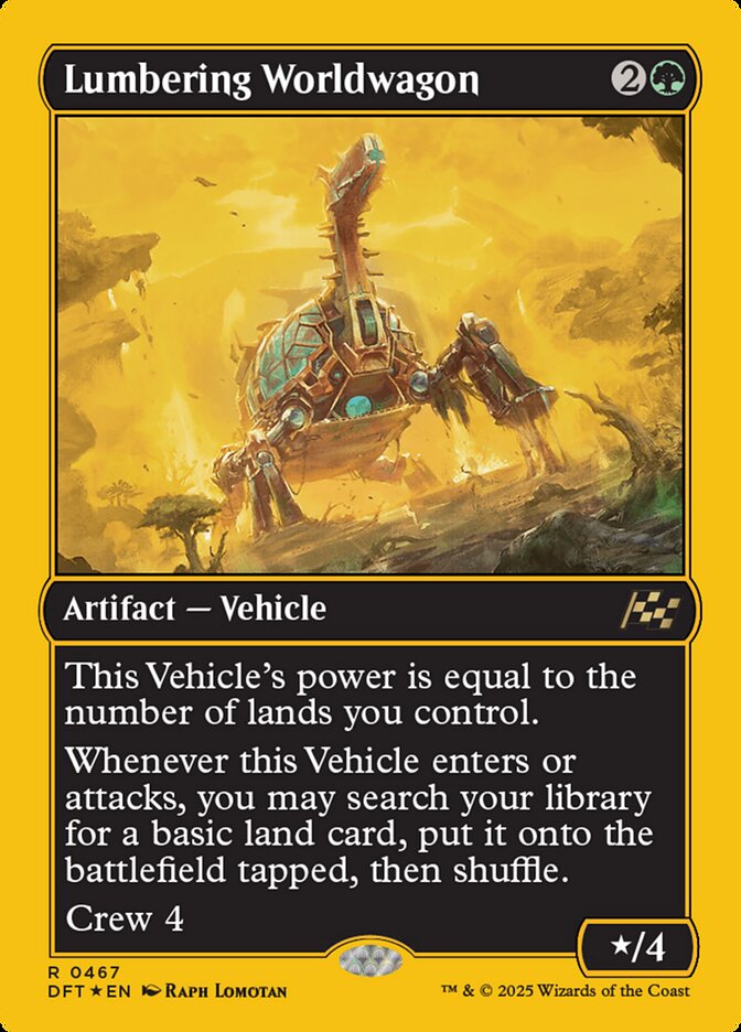 [Foil] DFT 467 Lumbering Worldwagon (0467 - First-Place Foil) R