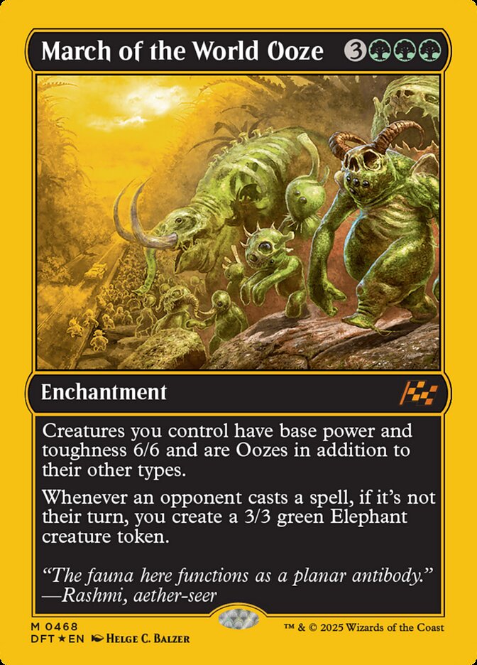 [Foil] DFT 468 March of the World Ooze (0468 - First-Place Foil) M