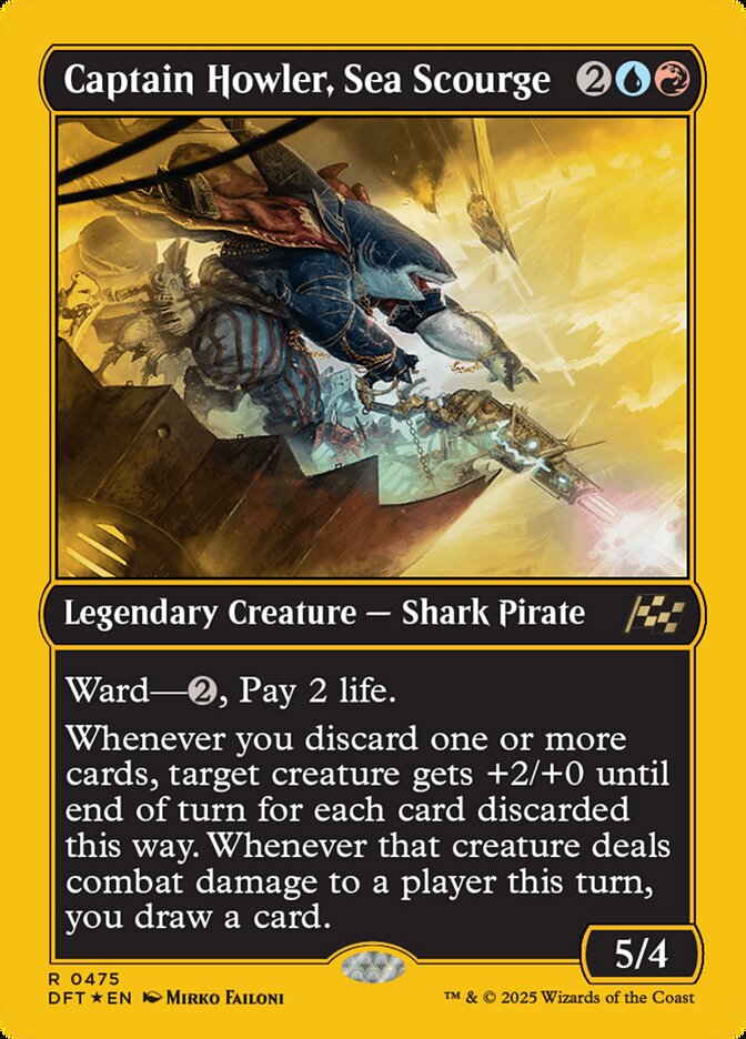 [Foil] DFT 475 Captain Howler, Sea Scourge (0475 - First-Place Foil) R