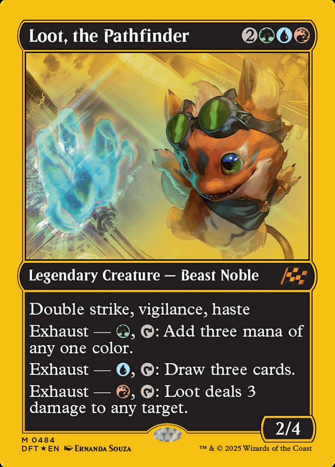 [Foil] DFT 484 Loot, the Pathfinder (0484 - First-Place Foil) M