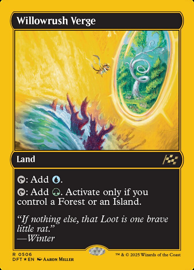 [Foil] DFT 506 Willowrush Verge (0506 - First-Place Foil) R
