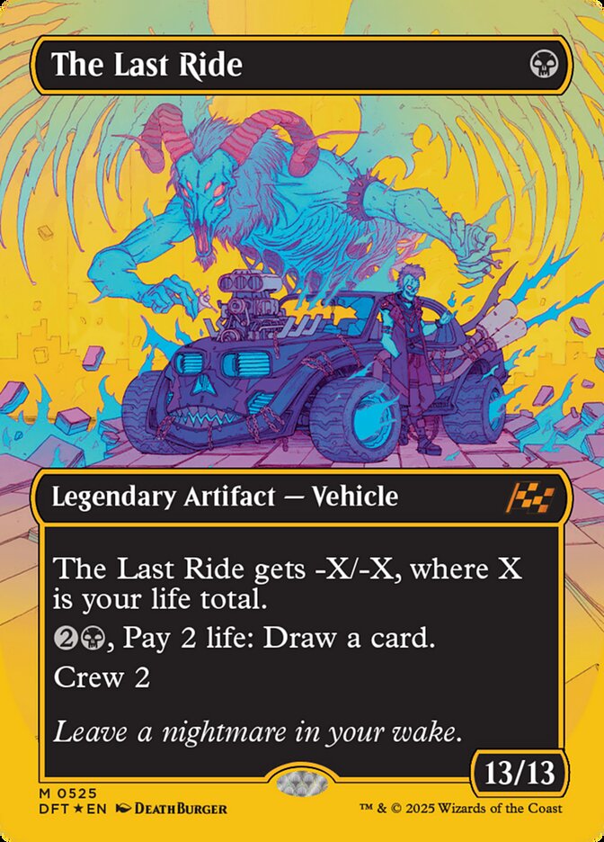[Foil] DFT 525 The Last Ride (0525 - Borderless First-Place Foil) M