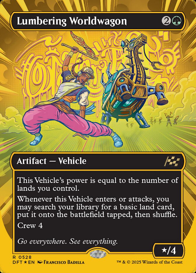 [Foil] DFT 528 Lumbering Worldwagon (0528 - Borderless First-Place Foil) R