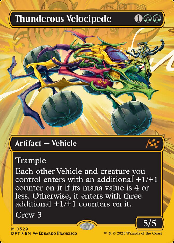 [Foil] DFT 529 Thunderous Velocipede (0529 - Borderless First-Place Foil) M