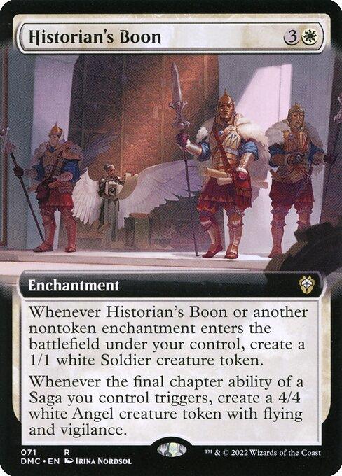 [Foil] DMC 071 Historian's Boon (Extended Art) R