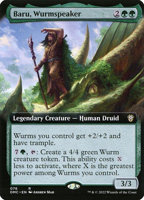 [Foil] DMC 076 Baru, Wurmspeaker (Extended Art) R