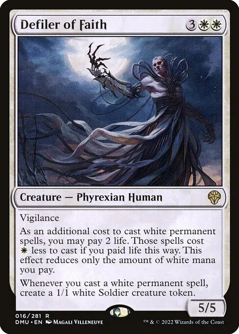 [Foil] DMU 016 Defiler of Faith R