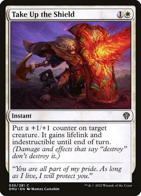[Foil] DMU 035 Take Up the Shield C