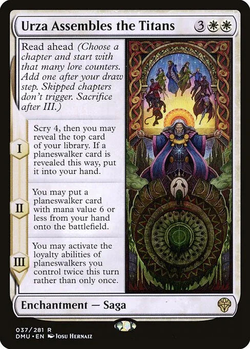 [Foil] DMU 037 Urza Assembles the Titans R